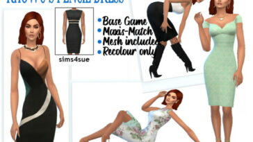 RHOWC’S PENCIL DRESS at Sims4Sue