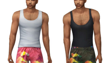 Rainbow Camouflage Shorts by CherryBerrySim at TSR