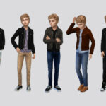 Rampardo Leather Jacket Boys by McLayneSims at TSR