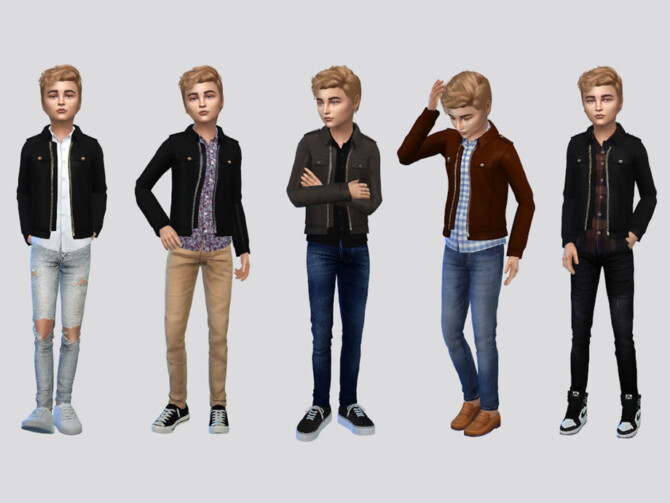 Rampardo Leather Jacket Boys by McLayneSims at TSR