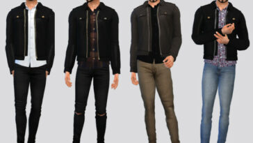 Rampardo Leather Jacket by McLayneSims at TSR