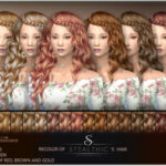 Recolor of Stealthic’s Genesis Hair by BAkalia at TSR