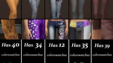 Recolored and Sparkly Bottoms (Basegame) by Serpentia at Mod The Sims 4