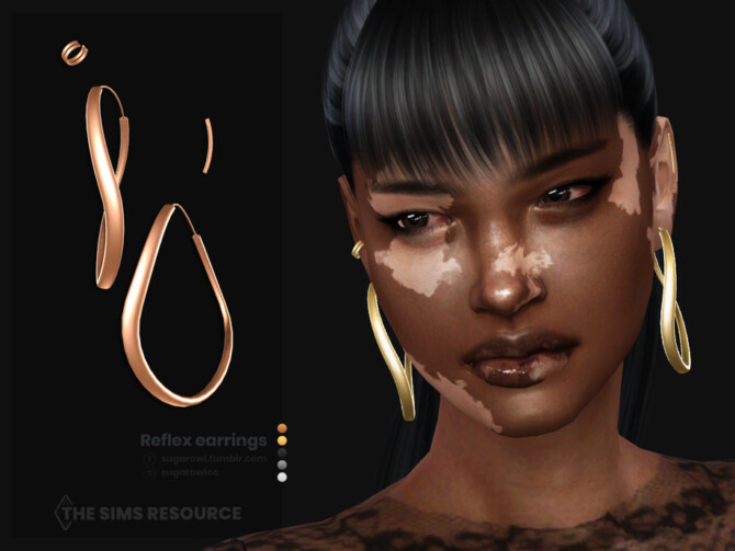 Reflex earrings by sugar owl at TSR