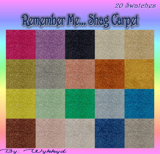 Remember Me… Shag Carpet by Wykkyd at Mod The Sims 4