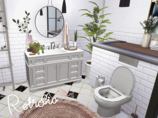 Retrosia bathroom by GenkaiHaretsu at TSR