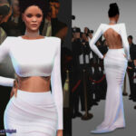 Rihanna Dress DO135 by D.O.Lilac at TSR