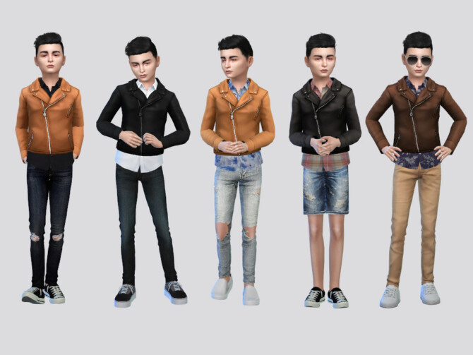 Romero Jacket Top Boys by McLayneSims at TSR