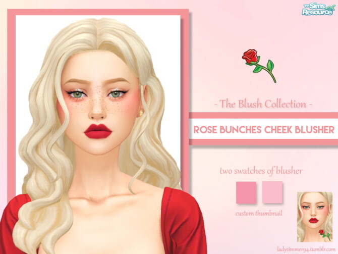 Rose Bunches Cheek Blusher by LadySimmer94 at TSR