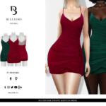 Ruched Side Strappy Bodycon Dress by Bill Sims at TSR