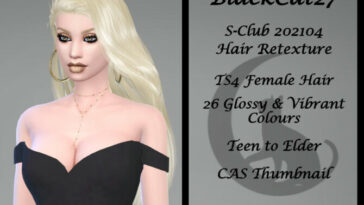 S-Club 202104 Hair Retexture by BlackCat27 at TSR