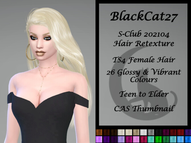 S-Club 202104 Hair Retexture by BlackCat27 at TSR