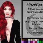 S-Club 202121 Hair Retexture by BlackCat27 at TSR