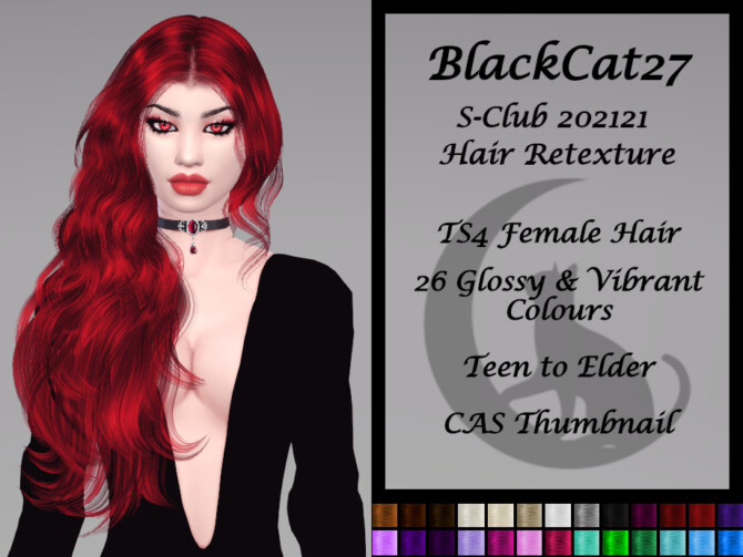 S-Club 202121 Hair Retexture by BlackCat27 at TSR