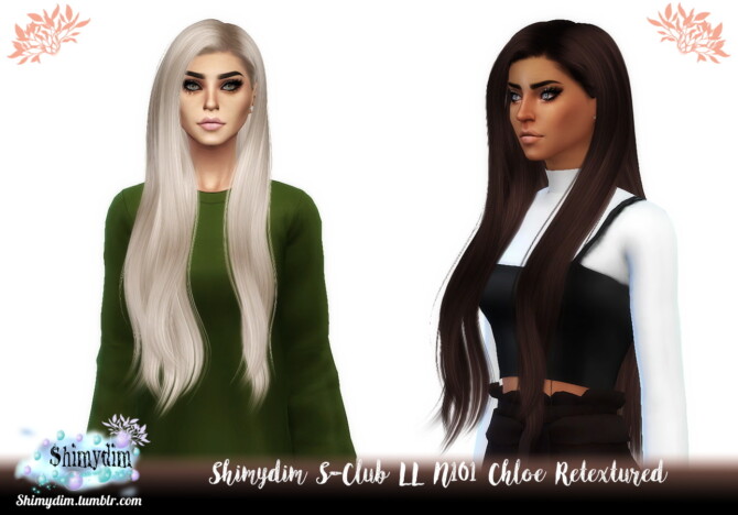 S-Club LL N101 Chloe Hair Retexture at Shimydim Sims