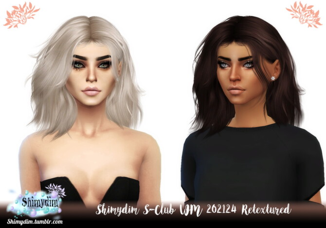 S-Club WM 202124 Hair Retexture at Shimydim Sims