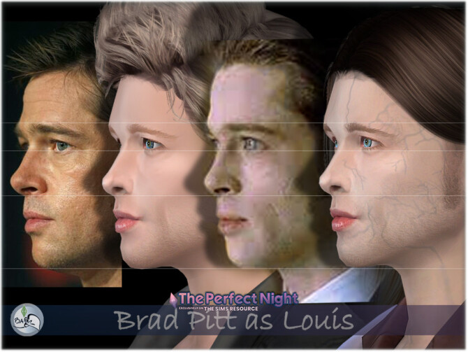 SIM Brad Pitt as vampire Louis by BAkalia at TSR