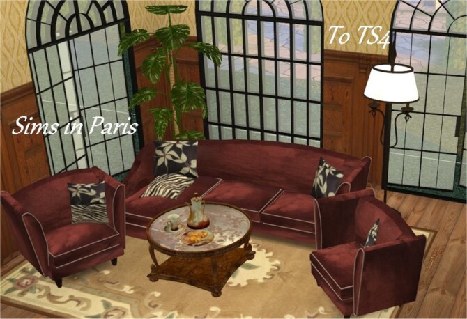 SIP Living Conversion to TS4 by Clara at All 4 Sims