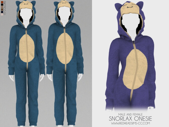 SNORLAX ONESIE at REDHEADSIMS