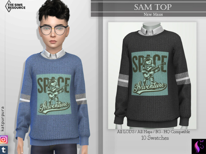 Sam Top by KaTPurpura at TSR