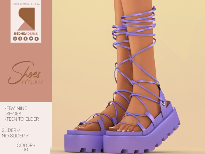 Sandals N009 at REDHEADSIMS