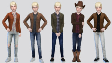 Santiago Shirt Jacket Boys by McLayneSims at TSR