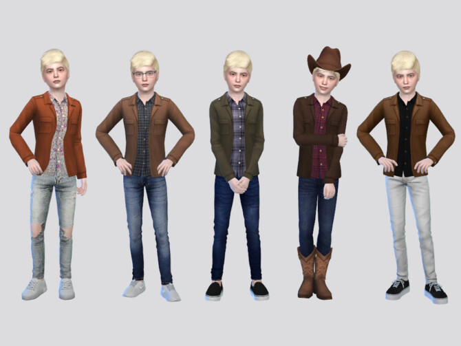 Santiago Shirt Jacket Boys by McLayneSims at TSR