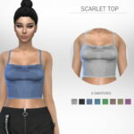 Scarlet Top by Puresim at TSR