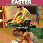 Scrub Faster – Perform Wash Tub Interactions Faster at Mod The Sims 4