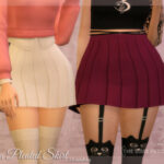 Seara Pleated Skirt by Dissia at TSR