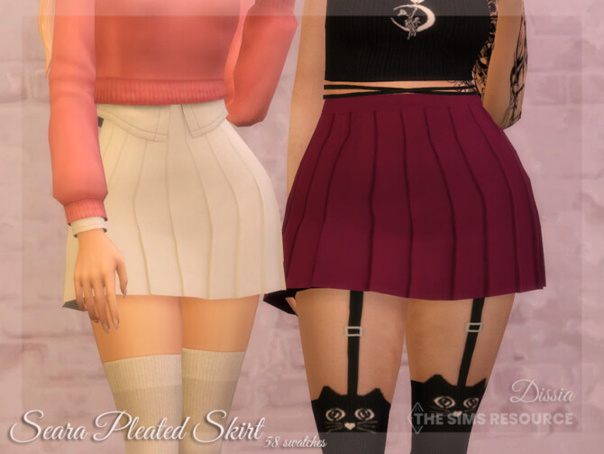 Seara Pleated Skirt by Dissia at TSR