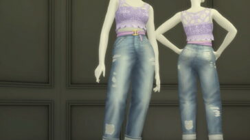 Seashell Wavvve 2 sleeveless top & jeans at Rusty Nail