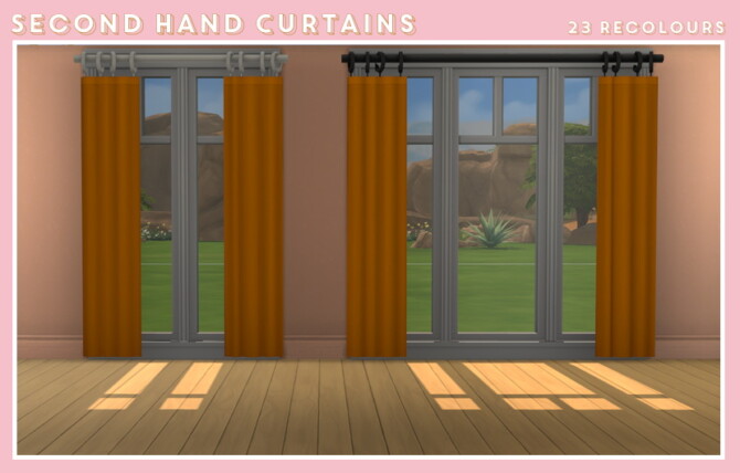 Second hand curtains at Midnightskysims