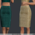 Sequin Pencil Skirt by ekinege at TSR