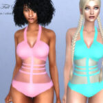 Sheer Full Swimsuit by pizazz at TSR