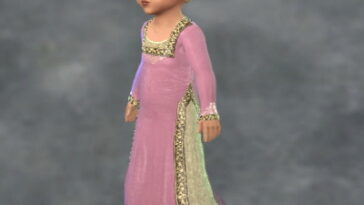 Sherabhim’s Royal Dress for little girls at Medieval Sim Tailor