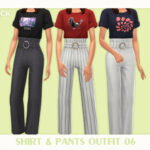 Shirt & Pants Outfit 06 by Black Lily at TSR