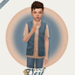 Shirt Vest Kids Version at Simiracle