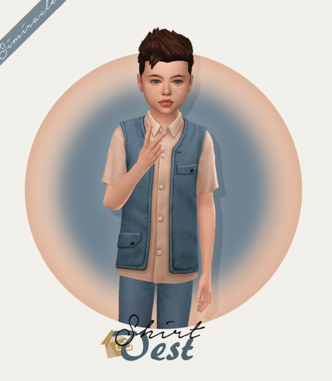 Shirt Vest Kids Version at Simiracle