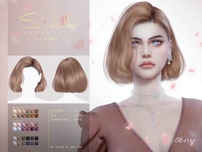 Short Bob cut hair (Betty) by S-Club at TSR