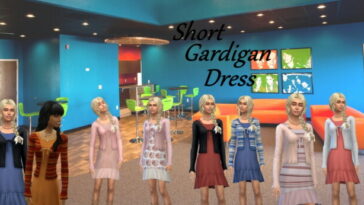 Short Cardigan Dress at Birksches Sims Blog