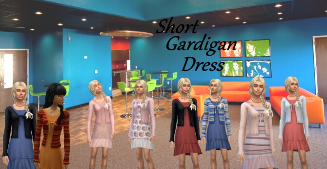 Short Cardigan Dress at Birksches Sims Blog