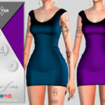 Short Dress 10 No Choker by Viy Sims at TSR