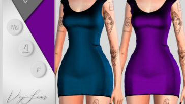 Short Dress 10 No Choker by Viy Sims at TSR