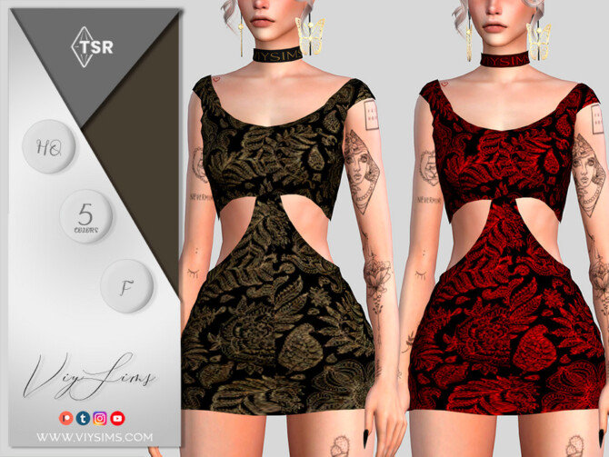 Short Dress 7 FEMALE by Viy Sims at TSR