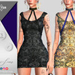 Short Dress 8 by Viy Sims at TSR