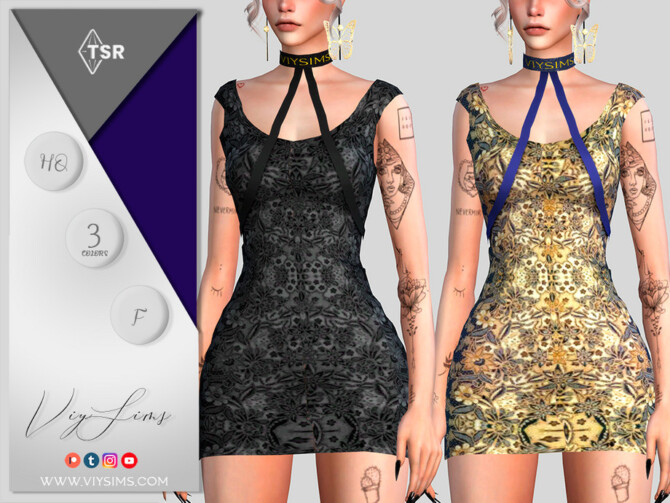 Short Dress 8 by Viy Sims at TSR