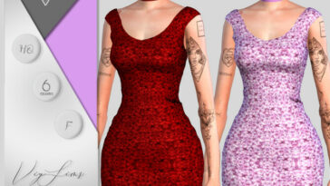 Short Dress 9 by Viy Sims at TSR