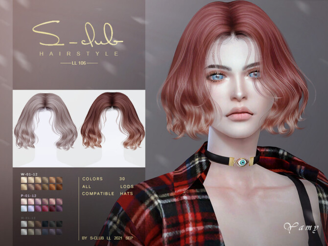 Short curl hair (Yamy) by S-Club LL at TSR