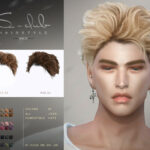 Short curly hair for male by S-Club WM at TSR